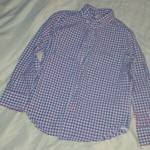 Kids Blue and Pink Checkered Shirt